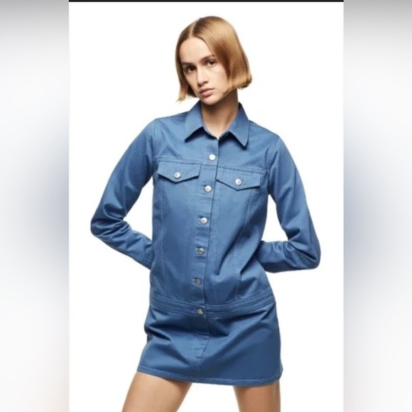 Zara Dresses & Skirts - Zara Button Front Cotton Mini Dress
Size Large